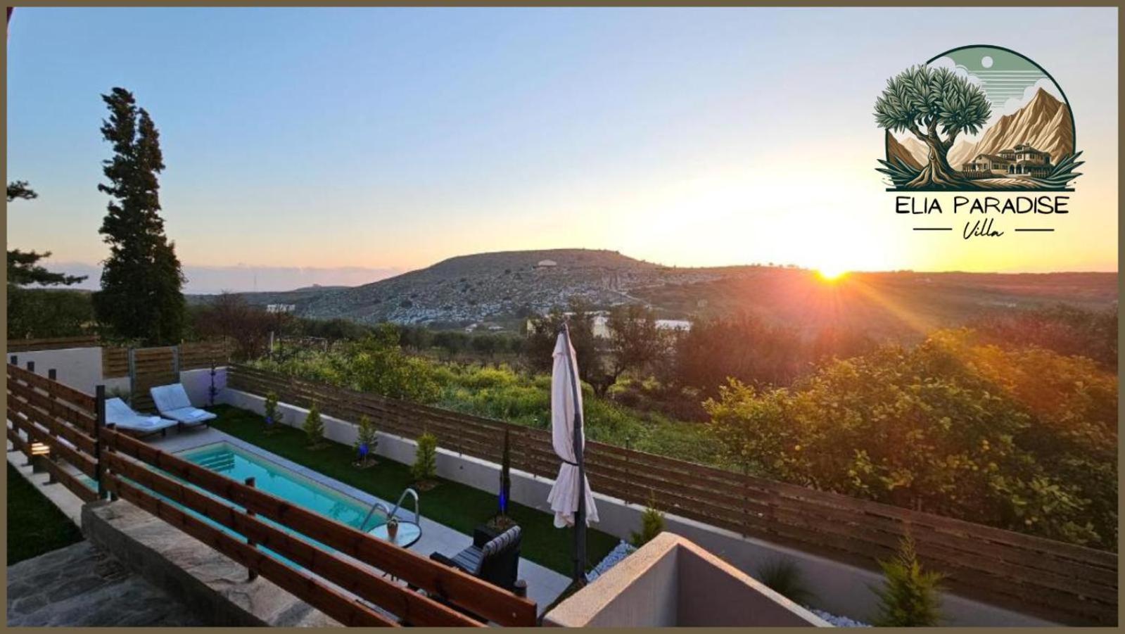 Elia Paradise Villa With Private Pool Iraklio Exteriér fotografie